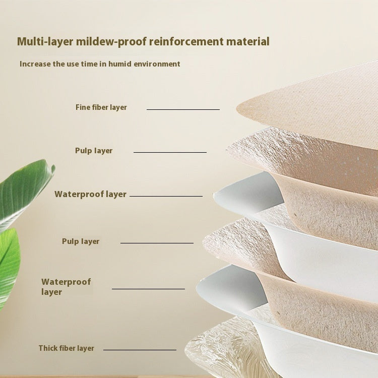 Biodegradable Disposable Litter Tray - Eco-Friendly, Single-Use, Natural Brown