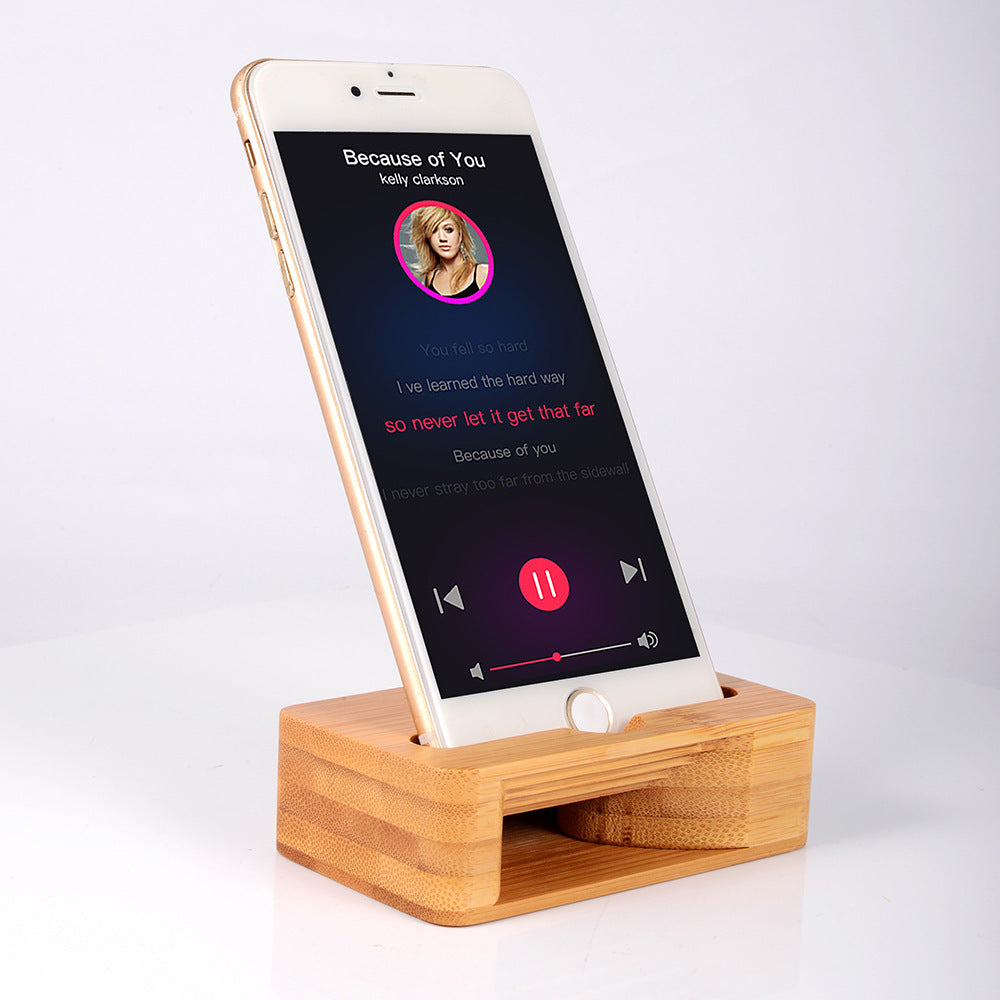 Eco-Friendly Bamboo Phone Stand - Sustainable Docking Station