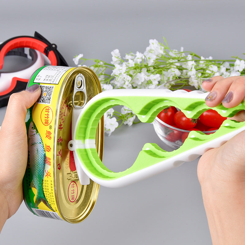 Ergonomic Multi-Use Jar Opener - Black & Red