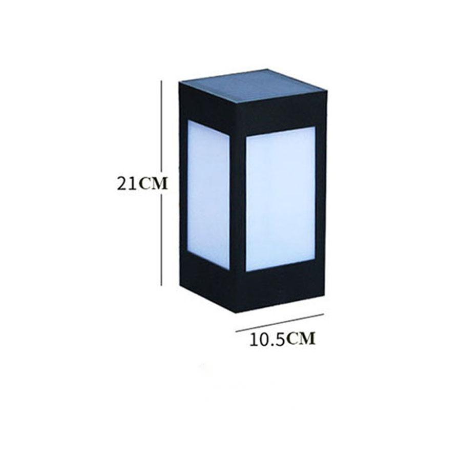 Solar-Powered Outdoor Pathway Lights - Eco-Friendly Square Lantern Design