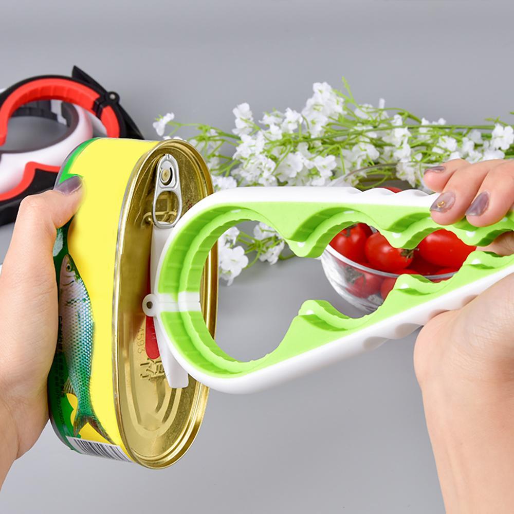 Ergonomic Multi-Use Jar Opener - Black & Red