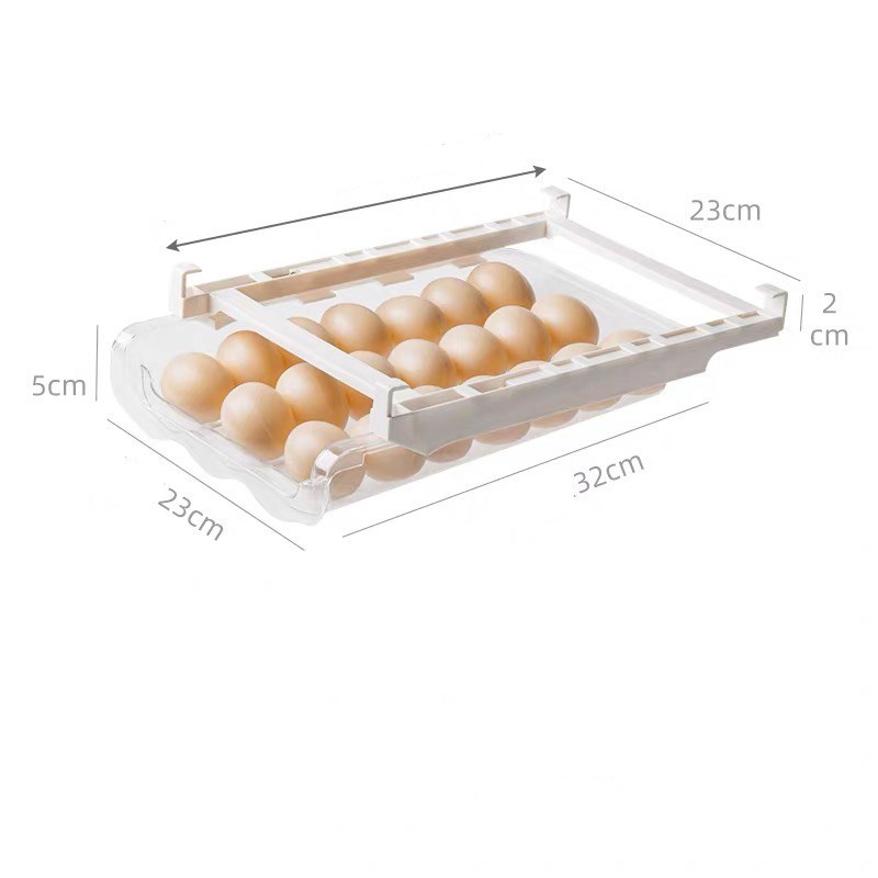 Transparent Egg Storage Tray for Refrigerator Organization