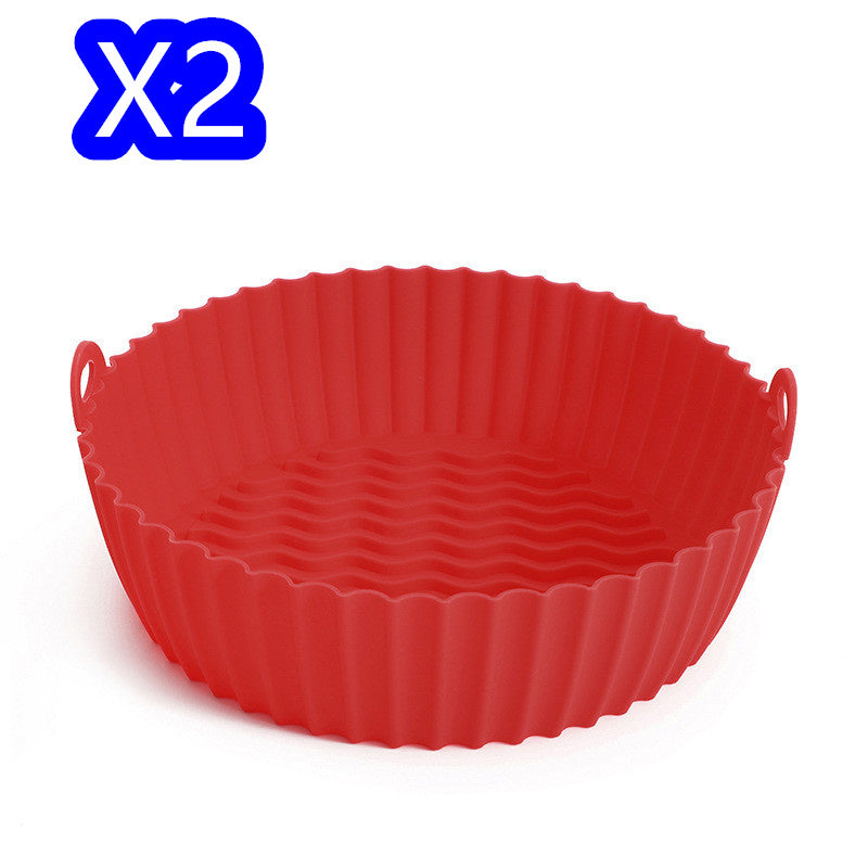 Eco-Friendly Silicone Baking Tray for Air Fryers - Reusable & Durable