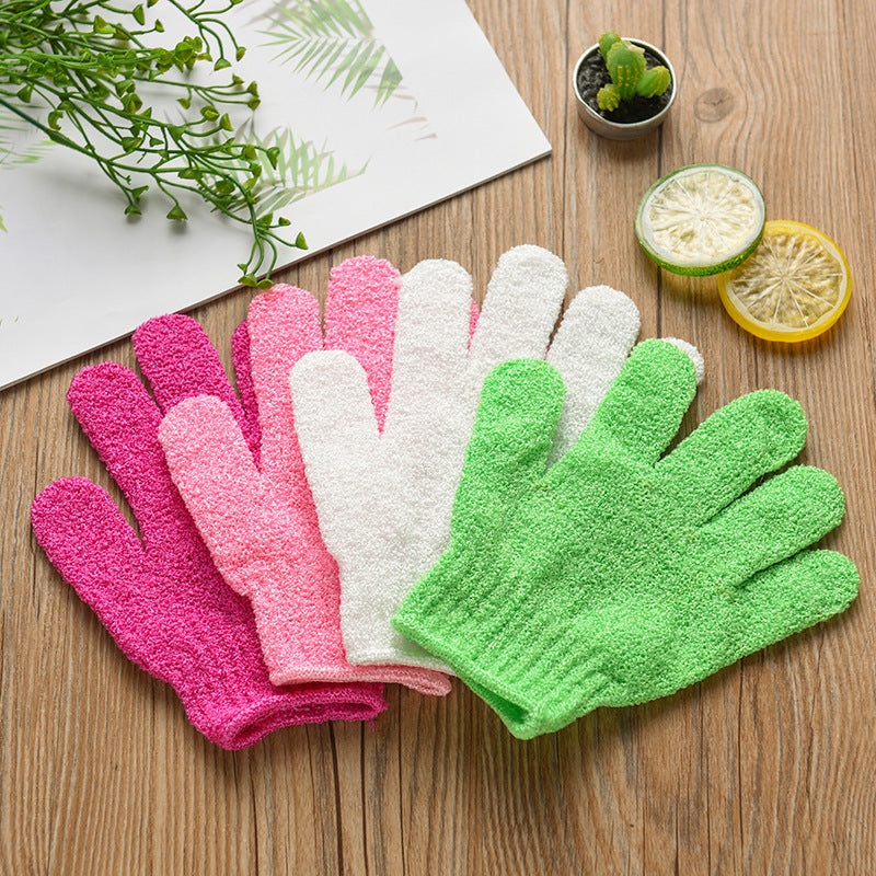Eco-Friendly Exfoliating Gloves - Reusable Pink & Green Skin Care
