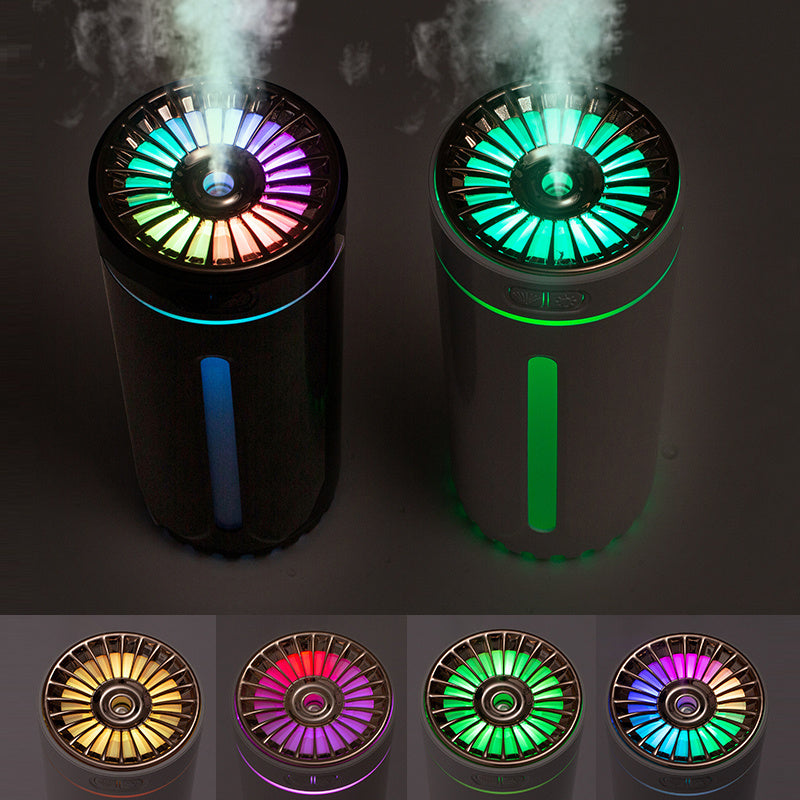 Portable Car Humidifier with Blue LED Light - Enhance Air Quality On-the-Go