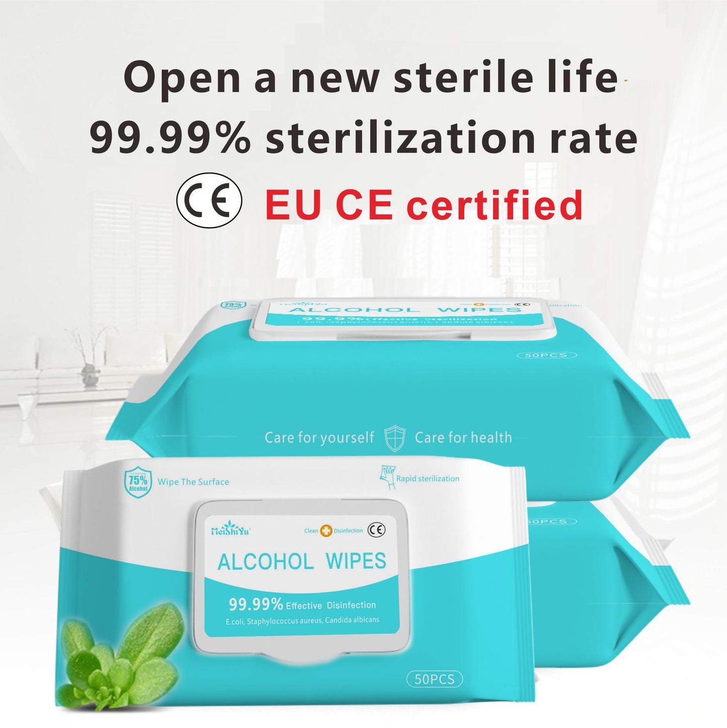 Eco-Friendly Alcohol Wipes - Portable Disinfectant Solution