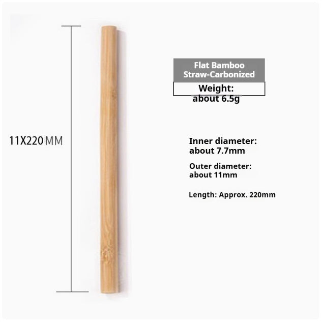 Eco-Friendly Bamboo Reusable Drinking Straws - Sustainable & Biodegradable
