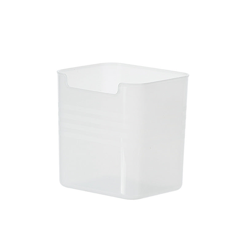 Transparent Refrigerator Storage Bins with Colored Edges for Efficient Organization