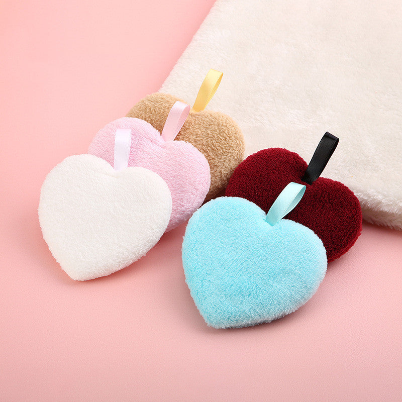 Eco-Friendly Heart-Shaped Bath Sponges - Reusable & Biodegradable