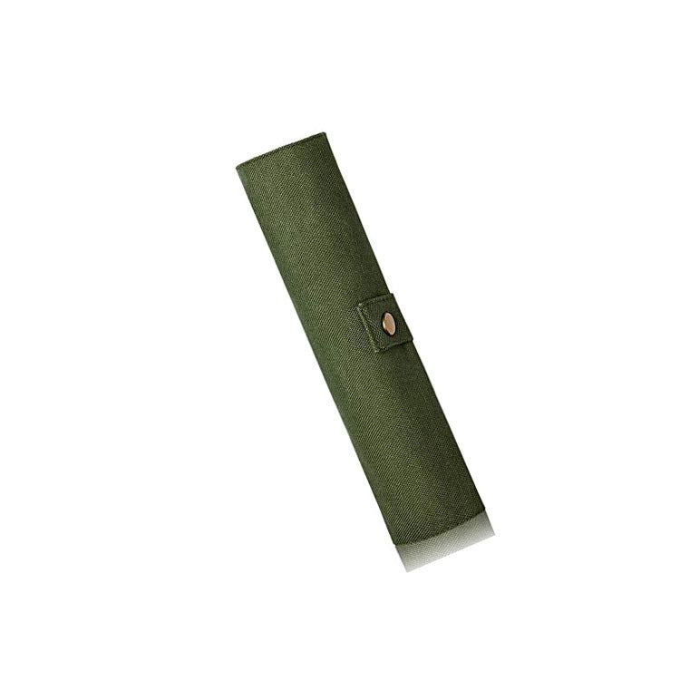Eco-Friendly Bamboo Cutlery Set with Green Case - Reusable & Portable