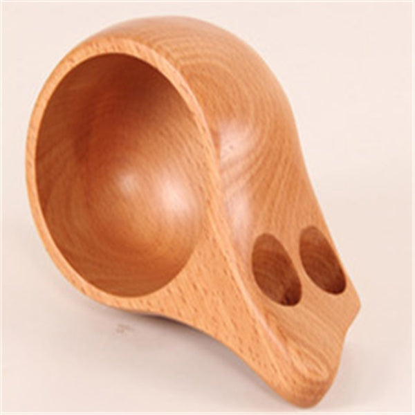 Eco-Friendly Wooden Cup with Handle - Sustainable & Biodegradable