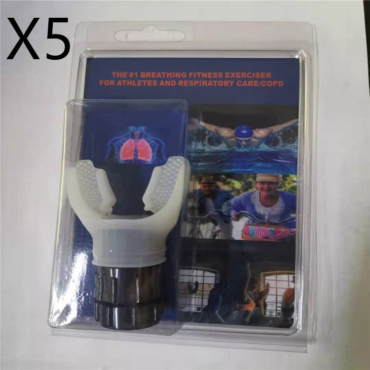 Breathing Trainer Respirator Mouthpiece for Enhanced Lung Capacity