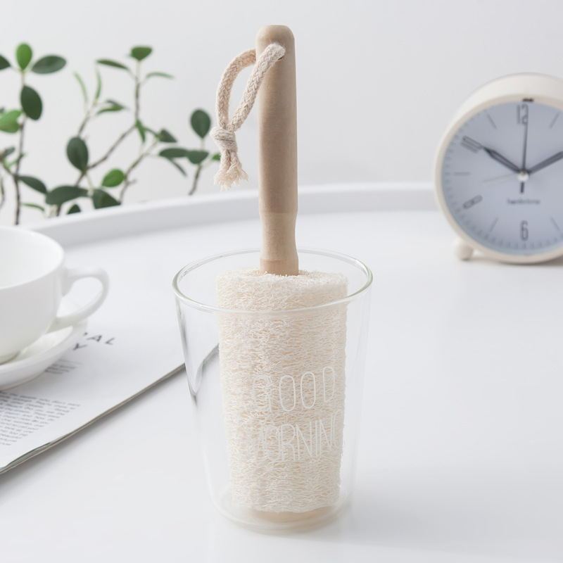 Eco-Friendly Loofah Toilet Brush - Sustainable Cleaning Tool