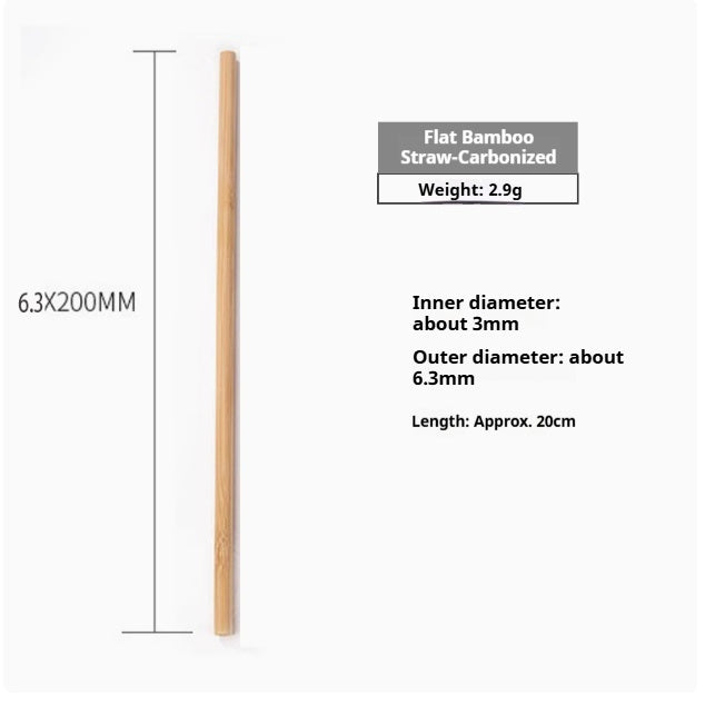 Eco-Friendly Bamboo Reusable Drinking Straws - Sustainable & Biodegradable