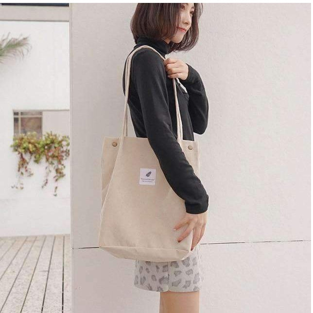 Eco-Friendly Light Pink Tote Bag - Sustainable & Reusable