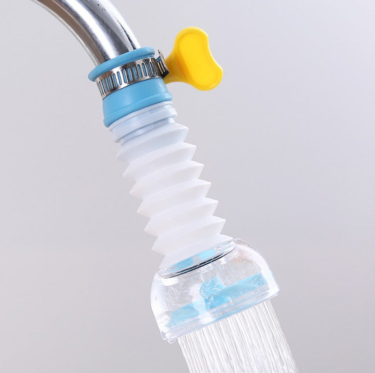Eco-Friendly Water-Saving Showerhead Attachment - Blue, White, Yellow