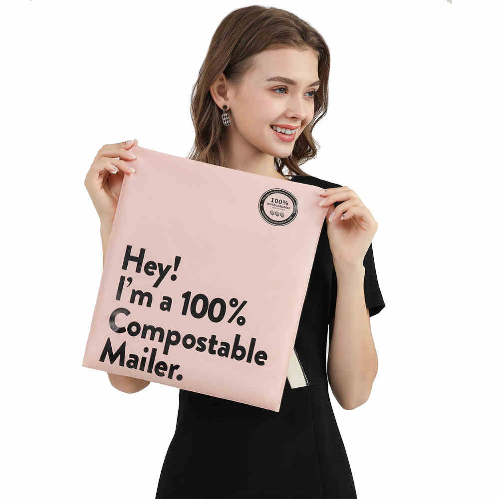Eco-Friendly Compostable Mailer - Green, Biodegradable Shipping Solution