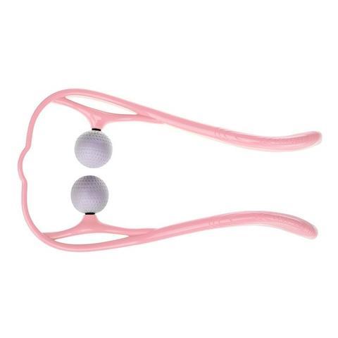 U-Shaped Neck and Shoulder Massager with Dual Handles and Roller Balls