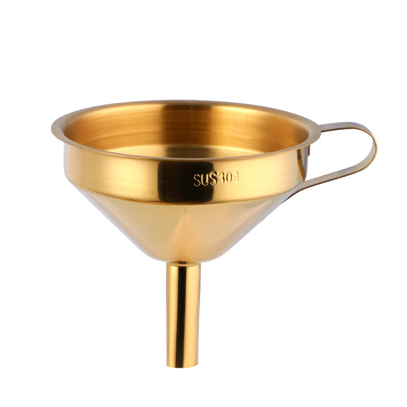 Iridescent Stainless Steel Kitchen Funnel - Eco-Friendly & Durable