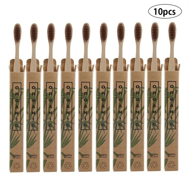 Eco-Friendly Bamboo Toothbrush Set - Sustainable Oral Care