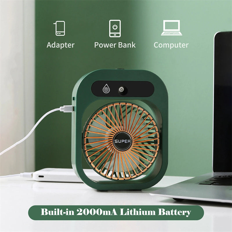 Portable Misting Air Cooler - Energy-Efficient Tabletop Cooling Device