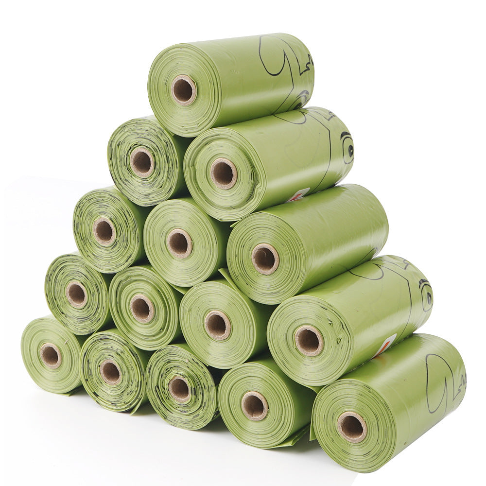 Eco-Friendly Biodegradable Dog Poop Bags - Green & Teal Waste Bags for Pets