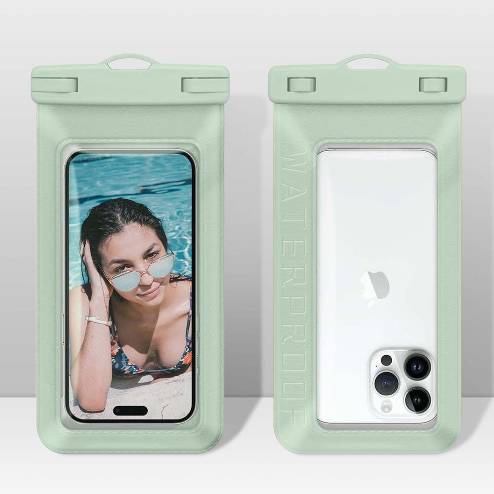 Waterproof Phone Pouch - Light Blue, Durable & Eco-Friendly