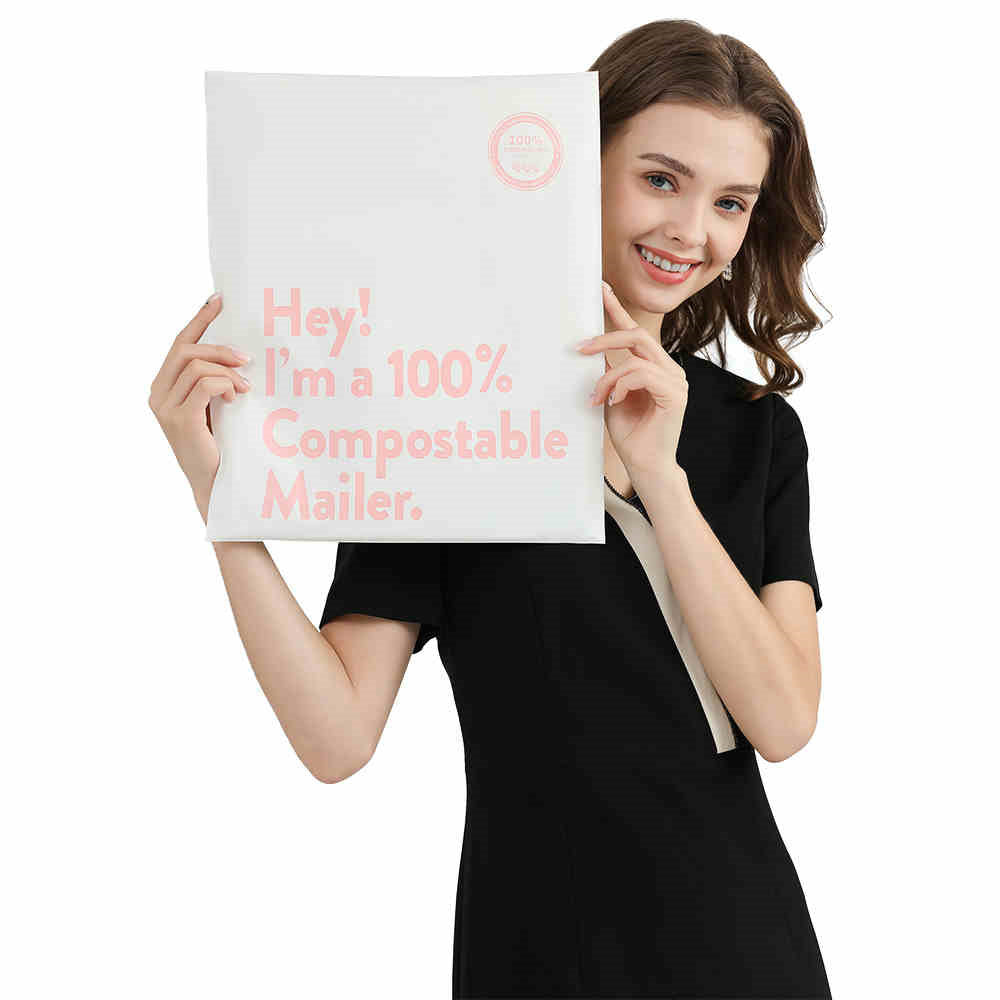 Eco-Friendly Compostable Mailer - Green, Biodegradable Shipping Solution