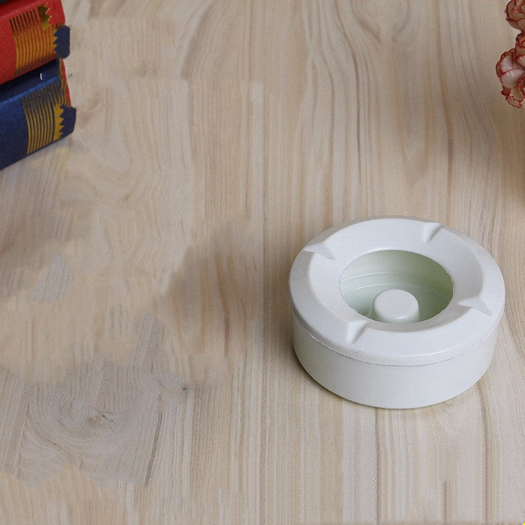 Eco-Friendly Black and White Round Soap Dish - Sustainable Bathroom Accessory