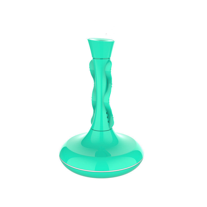 Ergonomic Mint Green Toilet Plunger for Easy Storage and Comfort