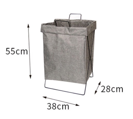 Eco-Friendly Rectangular Laundry Hamper with Durable Metal Frame