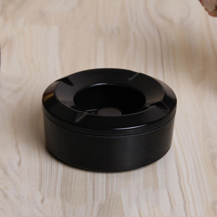 Eco-Friendly Black and White Round Soap Dish - Sustainable Bathroom Accessory