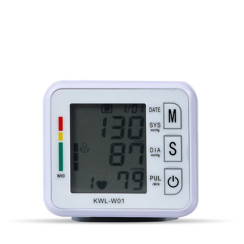 Compact Digital Wrist Blood Pressure Monitor - Eco-Friendly Health Tracker
