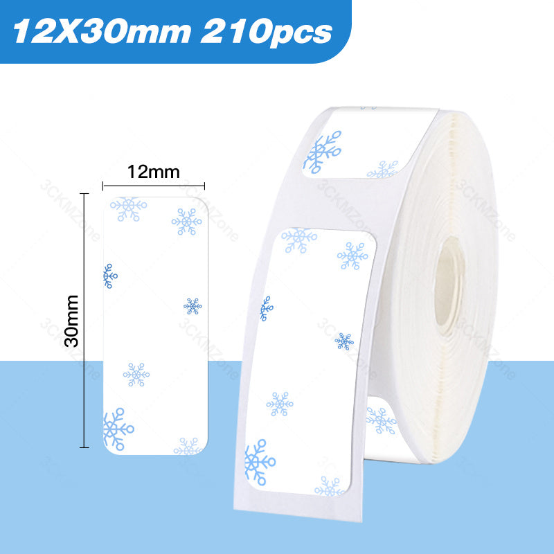 Eco-Friendly Heart Pattern Adhesive Labels - Sustainable & Biodegradable