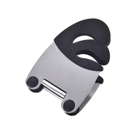 Red and White Silicone Spoon Holder Clip for Mess-Free Cooking