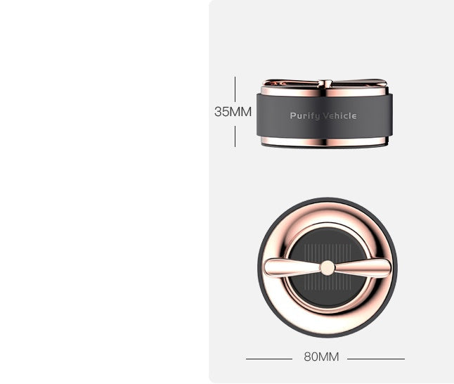 Solar-Powered Portable Air Purifier - Eco-Friendly, Energy-Efficient, Black & Silver