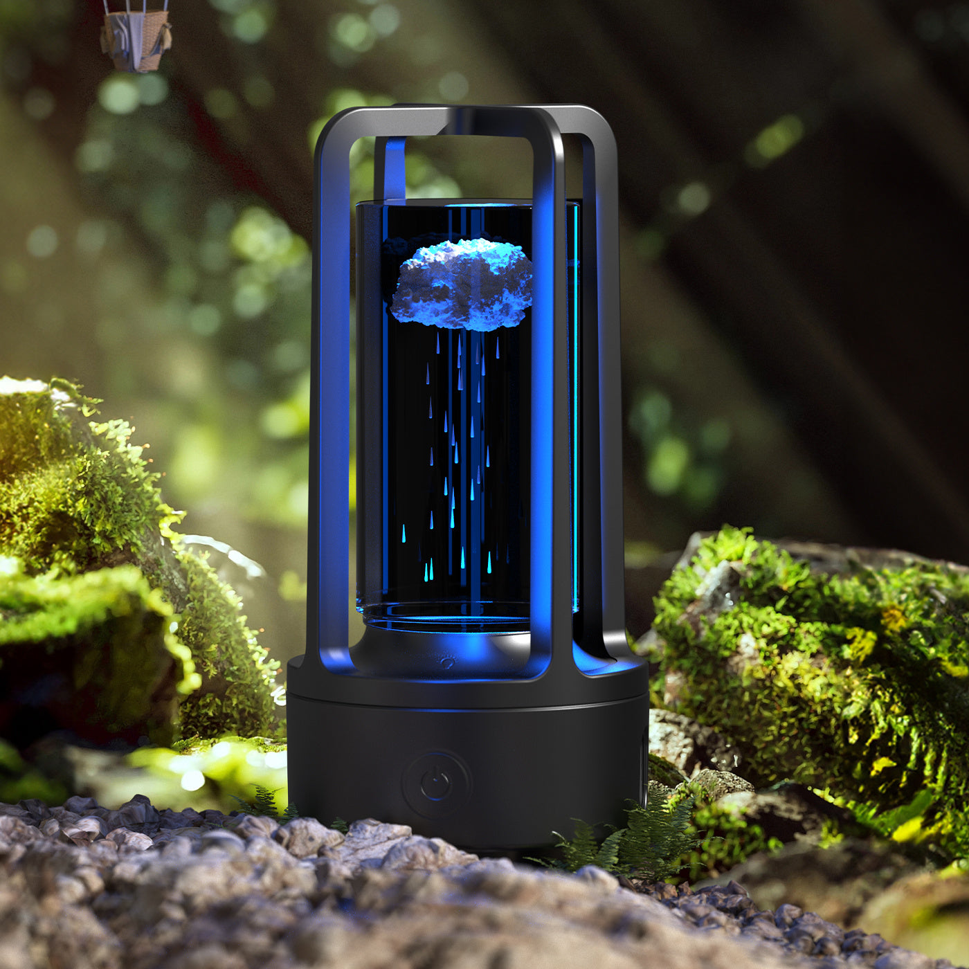 Carved Crystal Lamp - Ambient Decorative Lighting for Wellness