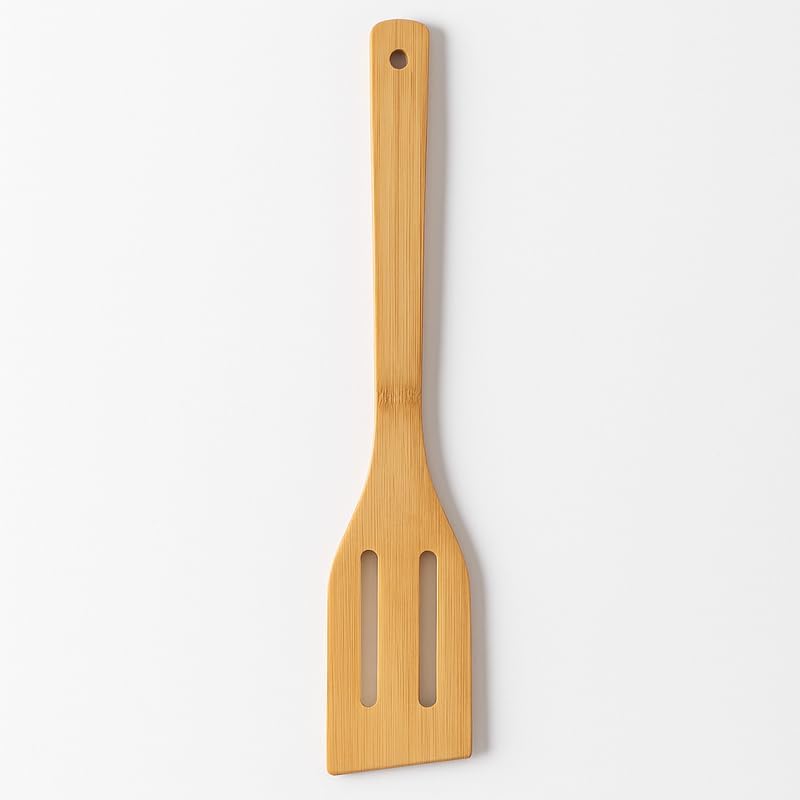 Bamboo Kitchen Spatula for Cooking, Non-Stick Utensil, Eco-Friendly, Heat Resistant, Durable