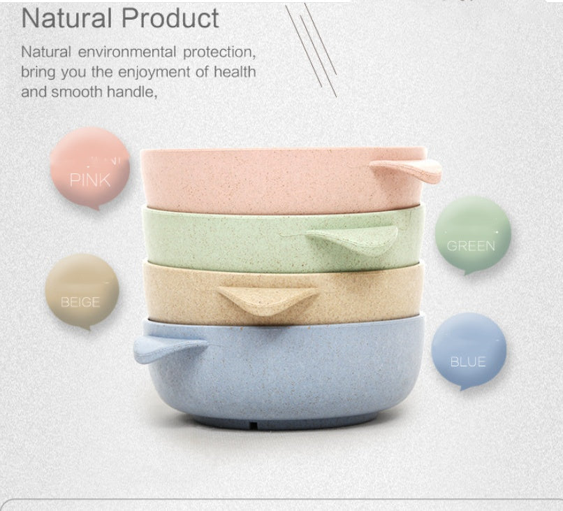 Eco-Friendly Biodegradable Bowl and Spoon Set - Sustainable Dining Essentials