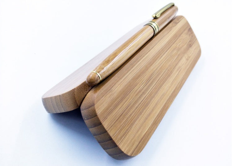 Eco-Friendly Bamboo Pen with Case - Sustainable Writing Instrument