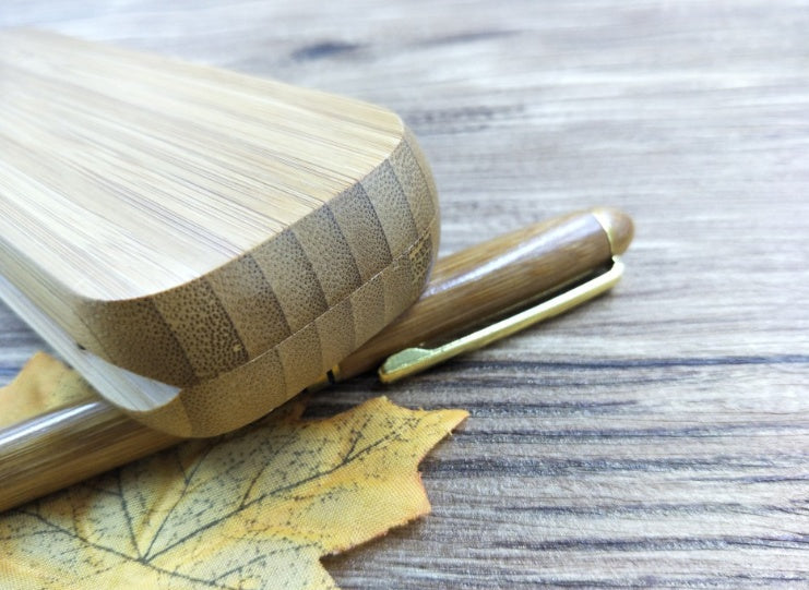 Eco-Friendly Bamboo Pen with Case - Sustainable Writing Instrument