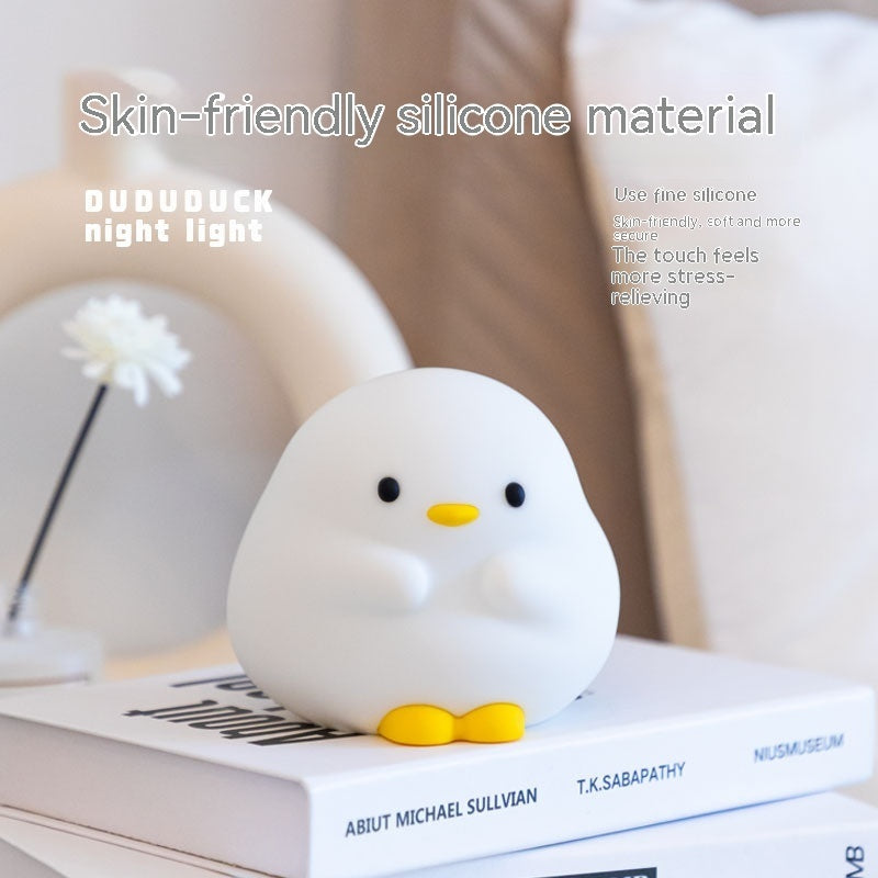 Eco-Friendly Duck Night Light - Soft Silicone LED for Kids