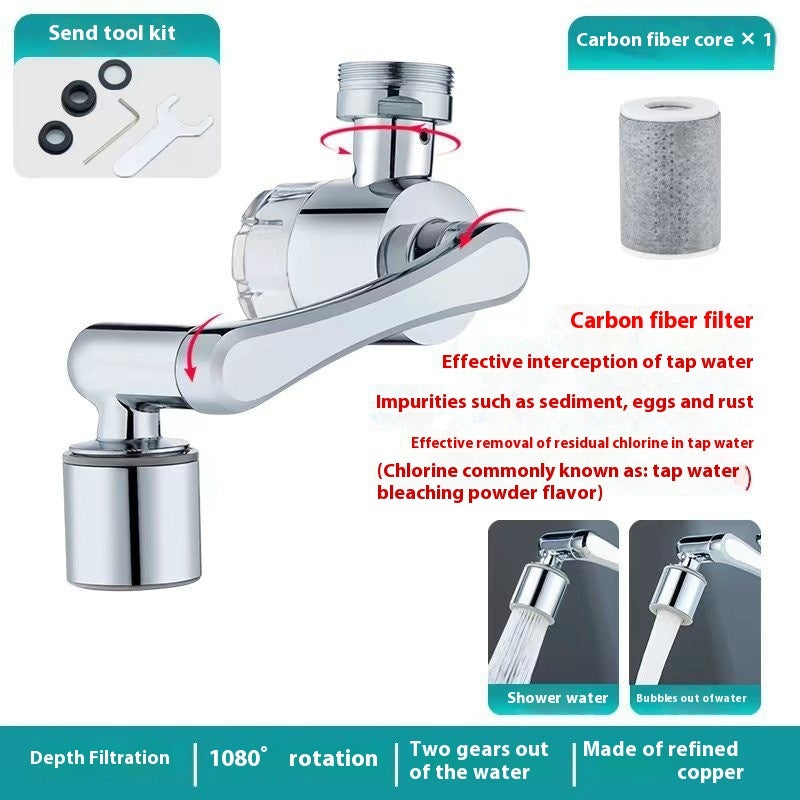 Water-Saving Faucet Water Filter with 1080° Rotation