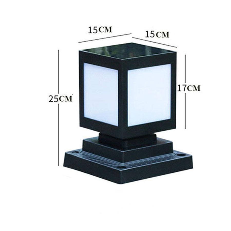 Solar-Powered Outdoor Pathway Lights - Eco-Friendly Square Lantern Design