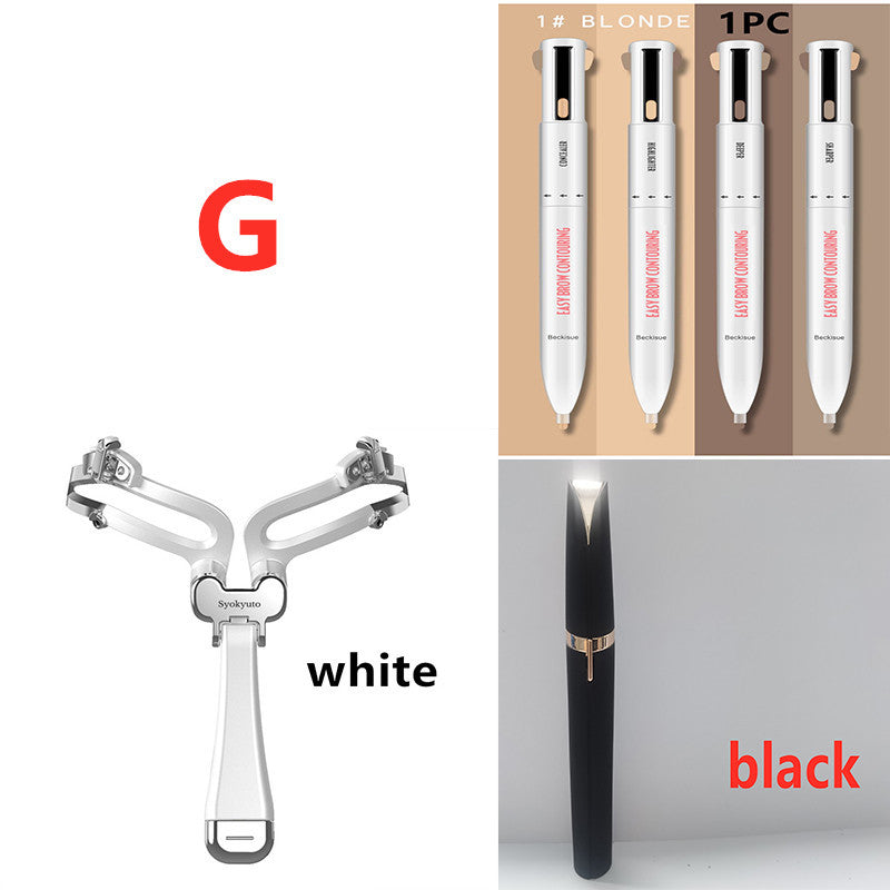 Eco-Friendly Eyebrow Trimmer Set - Manual & Electric Options for Sustainable Grooming