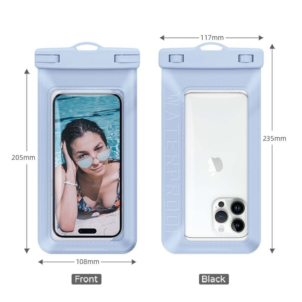 Waterproof Phone Pouch - Light Blue, Durable & Eco-Friendly