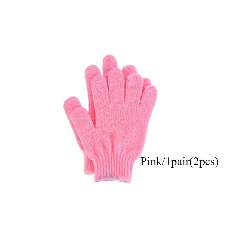 Eco-Friendly Exfoliating Gloves - Reusable Pink & Green Skin Care