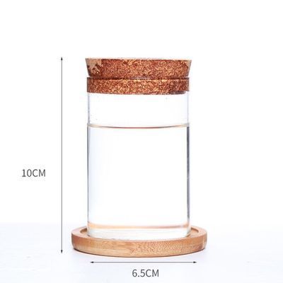 Eco-Friendly Glass Storage Jar with Cork Lid - Sustainable Kitchen & Bathroom Solution