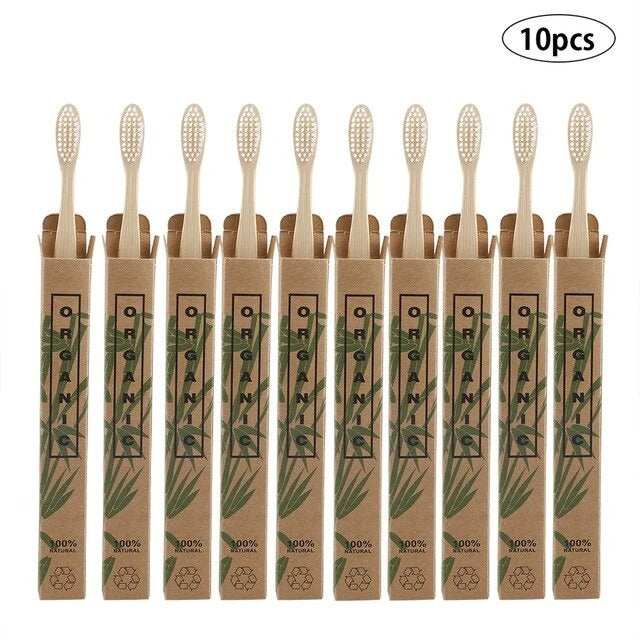 Eco-Friendly Bamboo Toothbrush Set - Sustainable Oral Care