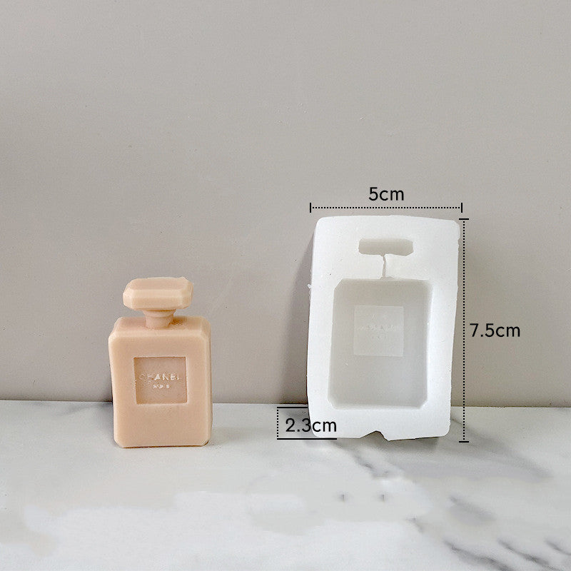 Perfume Bottle Shaped Decorative Candles - Eco-Friendly Wax, Multi-Use Decor